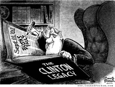 Clinton legacy - Cox & Forkum